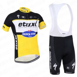 2016 ETIXX-QUICK STEP Fahrradbekleidung Satz Fahrradtrikot Kurzarm Trikot und Kurz Trägerhose Gelb 2016 ETIXX-QUICK STEP Fahrradbekleidung Satz Fahrradtrikot Kurzarm Trikot und Kurz Trägerhose Gelb