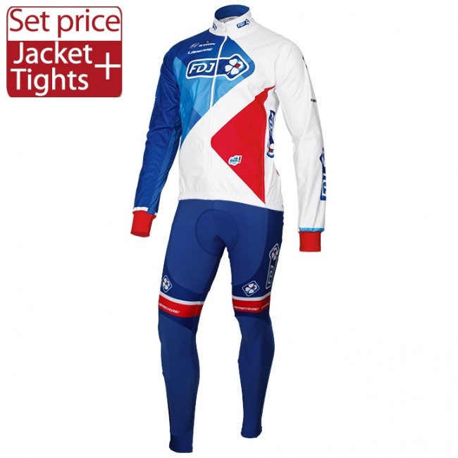 2016 Team FDJ Fahrradbekleidung Satz Radtrikot Langarm und Lange Radhose 2016 Team FDJ Fahrradbekleidung Satz Radtrikot Langarm und Lange Radhose
