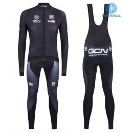 2016 GCN Sleek H20 Schwarz thermisch Fahrradbekleidung Satz Radtrikot Langarm+Lang Trägerhose 2016 GCN Sleek H20 Schwarz thermisch Fahrradbekleidung Satz Radtrikot Langarm+Lang Trägerhose
