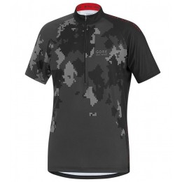 2016 GORE Element Digit Camo anthracite grau Radtrikot Kurzarm