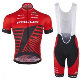 2016 GSG Focus XC Rouge Fahrradbekleidung Satz Fahrradtrikot Kurzarm Trikot und Kurz Trägerhose