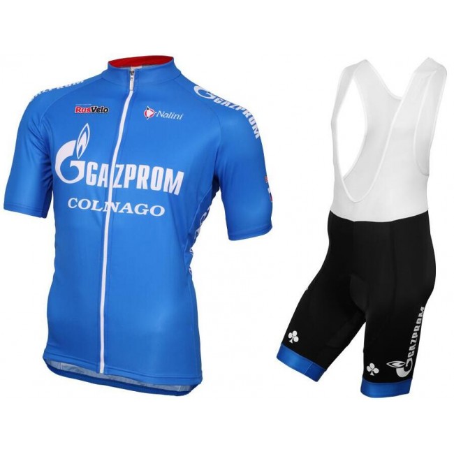 2016 Gazprom-Rusvelo Fahrradbekleidung Satz Fahrradtrikot Kurzarm Trikot und Kurz Trägerhose 2016 Gazprom-Rusvelo Fahrradbekleidung Satz Fahrradtrikot Kurzarm Trikot und Kurz Trägerhose