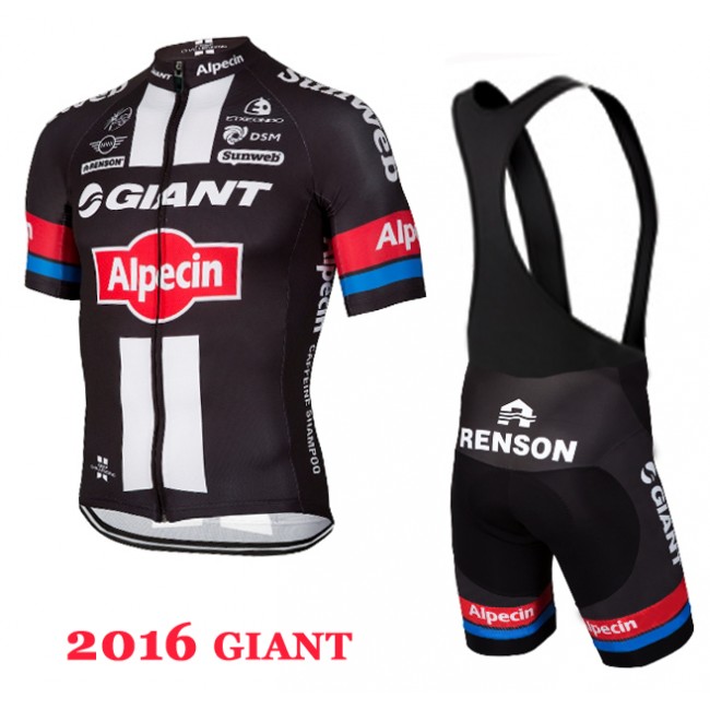 2016 Giant Fahrradbekleidung Satz Fahrradtrikot Kurzarm Trikot und Kurz Trägerhose 02 2016 Giant Fahrradbekleidung Satz Fahrradtrikot Kurzarm Trikot und Kurz Trägerhose 02