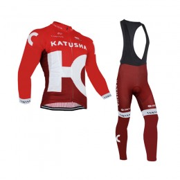 2016 Katusha Fahrradbekleidung Radtrikot Satz Langarm und Lange Trägerhose 2016 Katusha Fahrradbekleidung Radtrikot Satz Langarm und Lange Trägerhose