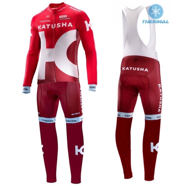 2016 Team Katusha thermisch Fahrradbekleidung Satz Radtrikot Langarm+Lang Trägerhose 2016 Team Katusha thermisch Fahrradbekleidung Satz Radtrikot Langarm+Lang Trägerhose