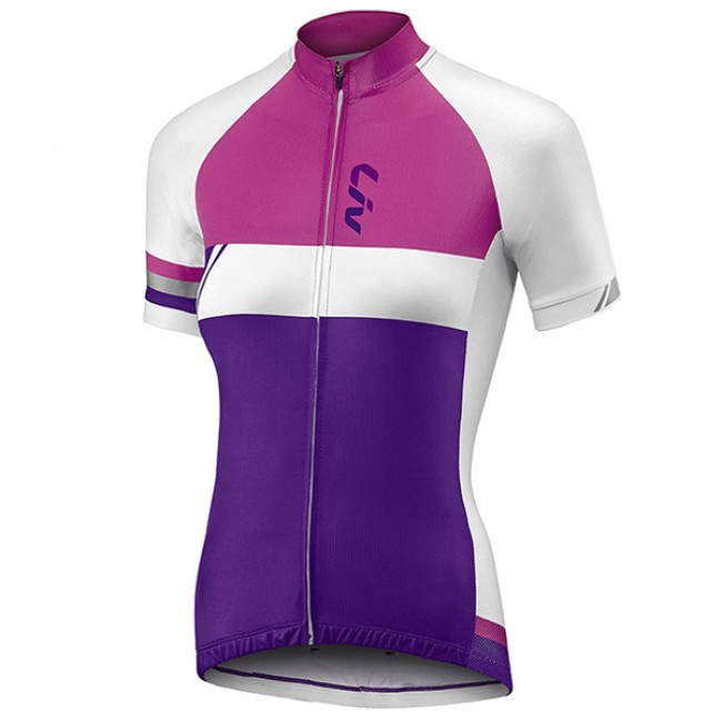 2016 Liv Damen Radtrikot Langarm paars Weiß 2016 Liv Damen Radtrikot Langarm paars Weiß