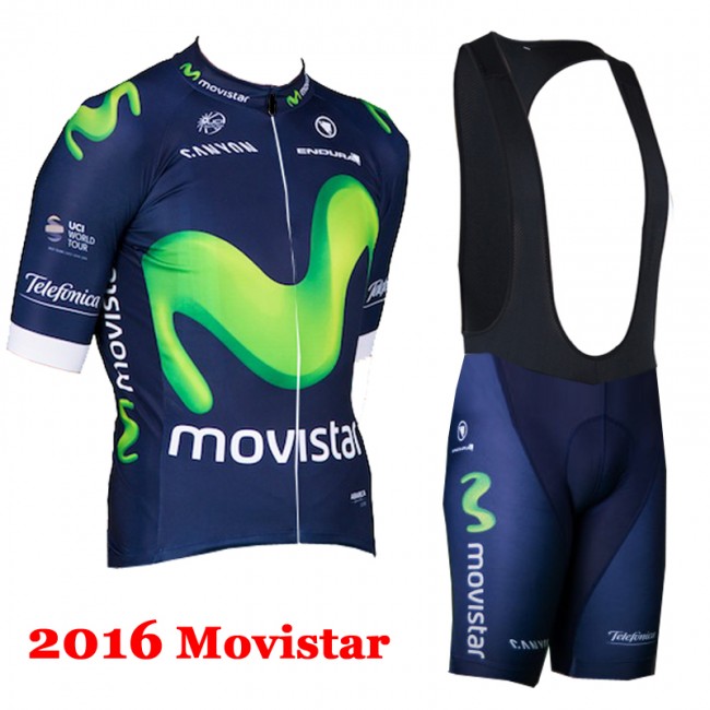 2016 Movistar Fahrradbekleidung Satz Fahrradtrikot Kurzarm Trikot und Kurz Trägerhose 04 2016 Movistar Fahrradbekleidung Satz Fahrradtrikot Kurzarm Trikot und Kurz Trägerhose 04