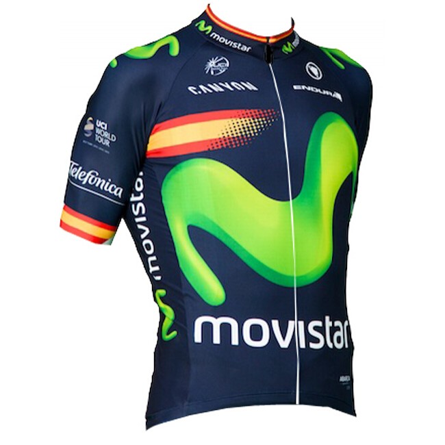 2016 Movistar Fahrradbekleidung Kurzarm Radtrikot 02 2016 Movistar Fahrradbekleidung Kurzarm Radtrikot 02