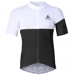 2016 Odlo Kamikaze Weiß schwarz Fahrradbekleidung Kurzarm Radtrikot