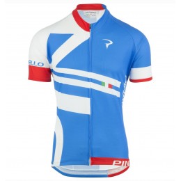 2016 Pinarello Bandiera blau-Weiß Radtrikot Kurzarm