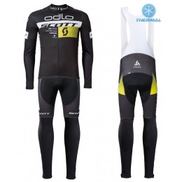 2016 Scott ODLO Team Schwarz thermisch Fahrradbekleidung Satz Radtrikot Langarm+Lang Trägerhose 2016 Scott ODLO Team Schwarz thermisch Fahrradbekleidung Satz Radtrikot Langarm+Lang Trägerhose