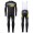 2016 Scott ODLO Team Schwarz Fahrradbekleidung Satz Radtrikot Langarm+Lang Trägerhose