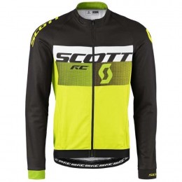 2016 Scott RC Schwarz-Weiß-Grün Fluo Radtrikot Langarm 2016 Scott RC Schwarz-Weiß-Grün Fluo Radtrikot Langarm