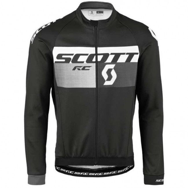 2016 Scott RC Schwarz-Grau Radtrikot Langarm 2016 Scott RC Schwarz-Grau Radtrikot Langarm