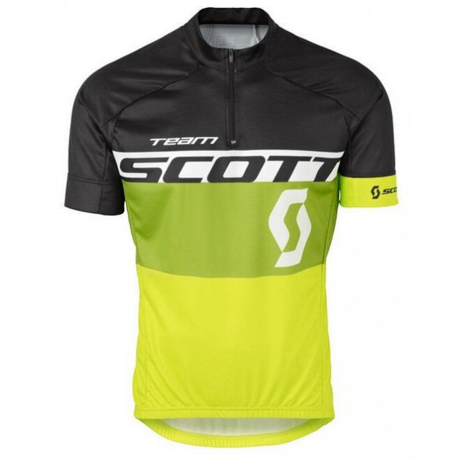 2016 Scott schwarz Grün gelb Radtrikot Kurzarm 2016 Scott schwarz Grün gelb Radtrikot Kurzarm