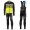 2016 Scott RC Schwarz-Weiß-Grün Fluo thermisch Fahrradbekleidung Satz Radtrikot Langarm+Lang Trägerhose