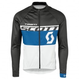 2016 Scott Team Schwarz-Blau-Weiß Radtrikot Langarm 2016 Scott Team Schwarz-Blau-Weiß Radtrikot Langarm
