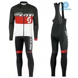 2016 Scott Team Schwarz-Rot-Weiß thermisch Fahrradbekleidung Satz Radtrikot Langarm+Lang Trägerhose 2016 Scott Team Schwarz-Rot-Weiß thermisch Fahrradbekleidung Satz Radtrikot Langarm+Lang Trägerhose