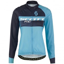 2016 Scott RC Schwarz-Blau Damen Radtrikot Langarm 2016 Scott RC Schwarz-Blau Damen Radtrikot Langarm