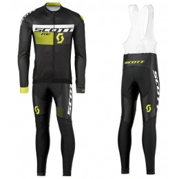 2016 Scott RC Schwarz-Gelb Fahrradbekleidung Satz Radtrikot Langarm+Lang Trägerhose 2016 Scott RC Schwarz-Gelb Fahrradbekleidung Satz Radtrikot Langarm+Lang Trägerhose