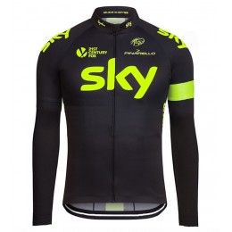 2016 Sky Team Fluo Ausgabe Radtrikot Langarm