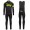 2016 Sky Team Fluo Ausgabe Fahrradbekleidung Satz Radtrikot Langarm+Lang Trägerhose