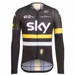 2016 Team Sky IV Schwarz-Gelb Radtrikot Langarm 2016 Team Sky IV Schwarz-Gelb Radtrikot Langarm