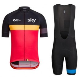 2016 SKY Belgium Fahrradbekleidung Satz Fahrradtrikot Kurzarm Trikot und Kurz Trägerhose 2016 SKY Belgium Fahrradbekleidung Satz Fahrradtrikot Kurzarm Trikot und Kurz Trägerhose