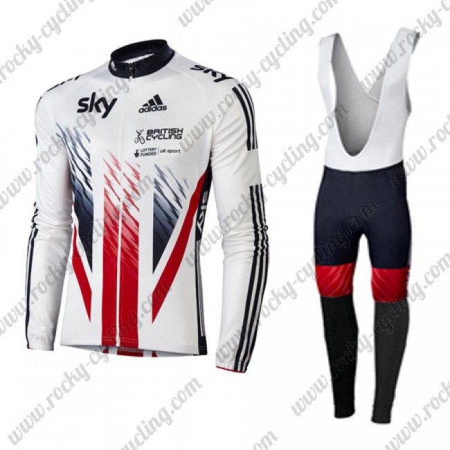 2016 Team SKY British Winter Fahrradbekleidung Radtrikot Satz Langarm und Lange Trägerhose 2016 Team SKY British Winter Fahrradbekleidung Radtrikot Satz Langarm und Lange Trägerhose