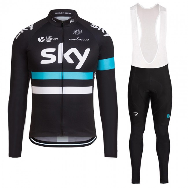2016 Sky Fahrradbekleidung Radtrikot Satz Langarm und Lange Trägerhose 2016 Sky Fahrradbekleidung Radtrikot Satz Langarm und Lange Trägerhose