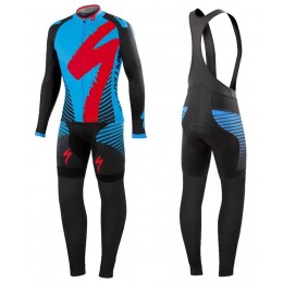 2016 Specialized Team LS Schwarz-Blau Fahrradbekleidung Satz Radtrikot Langarm+Lang Trägerhose 2016 Specialized Team LS Schwarz-Blau Fahrradbekleidung Satz Radtrikot Langarm+Lang Trägerhose