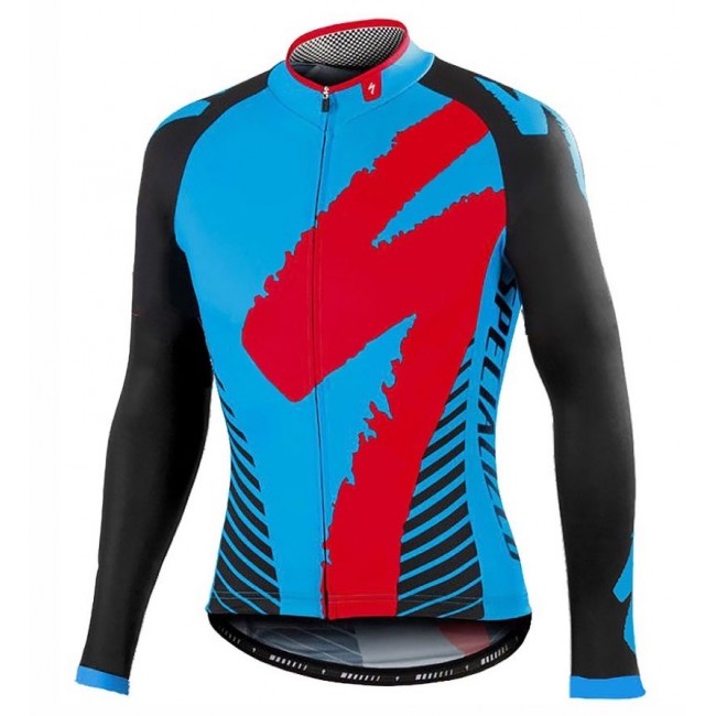 2016 Specialized Team LS Schwarz-Blau Radtrikot Langarm 2016 Specialized Team LS Schwarz-Blau Radtrikot Langarm