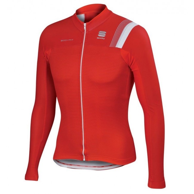 2016 Sportful JSW Rot Radtrikot Langarm 2016 Sportful JSW Rot Radtrikot Langarm