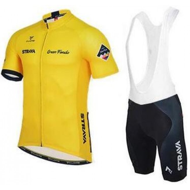2016 Strava gelb Fahrradbekleidung Satz Fahrradtrikot Kurzarm Trikot und Kurz Trägerhose 2016 Strava gelb Fahrradbekleidung Satz Fahrradtrikot Kurzarm Trikot und Kurz Trägerhose
