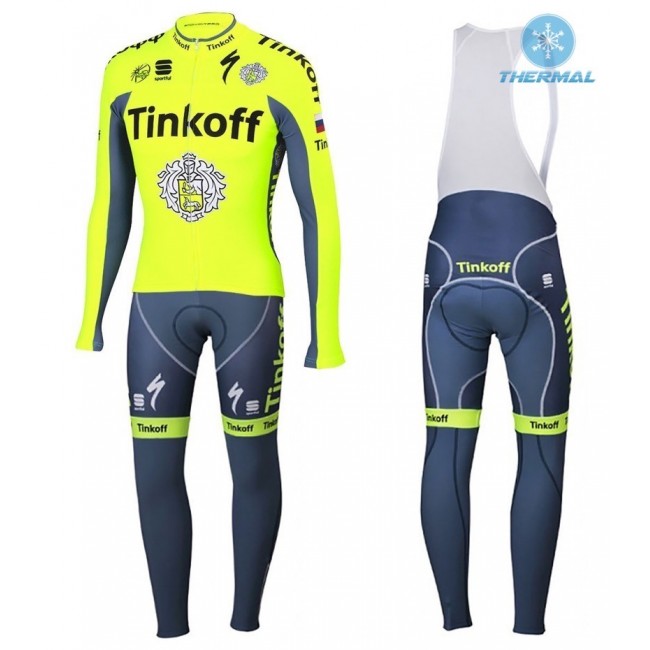 2016 Tinkoff Race Team thermisch Fahrradbekleidung Satz Radtrikot Langarm+Lang Trägerhose 2016 Tinkoff Race Team thermisch Fahrradbekleidung Satz Radtrikot Langarm+Lang Trägerhose