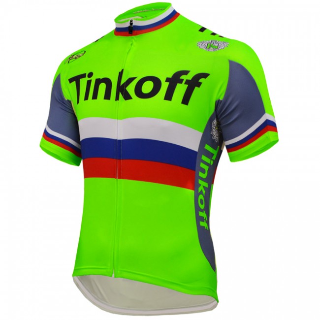 2016 Tinkoff Saxo Bank Radtrikot Kurzarm Grün 2016 Tinkoff Saxo Bank Radtrikot Kurzarm Grün
