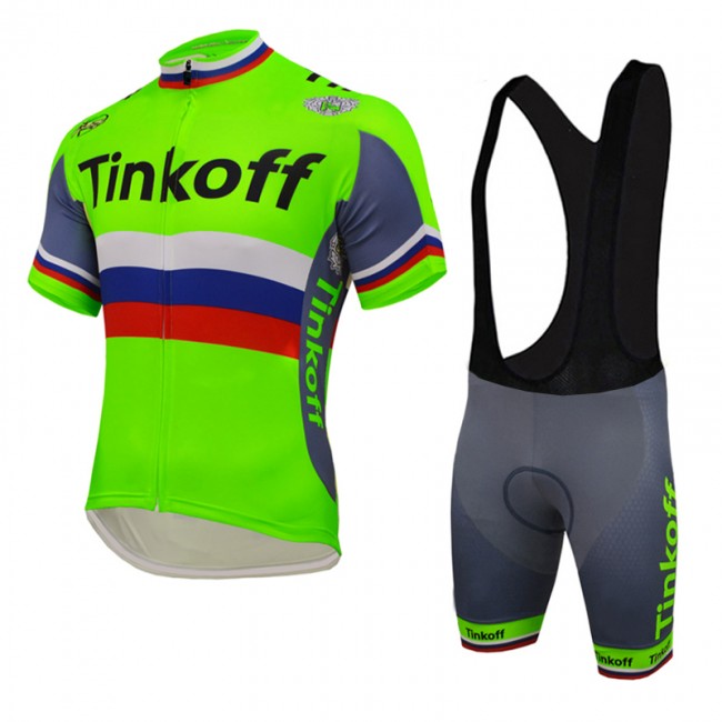 2016 Tinkoff Saxo Bank russo Fluo Green Fahrradbekleidung Satz Fahrradtrikot Kurzarm Trikot und Kurz Trägerhose 2016 Tinkoff Saxo Bank russo Fluo Green Fahrradbekleidung Satz Fahrradtrikot Kurzarm Trikot und Kurz Trägerhose