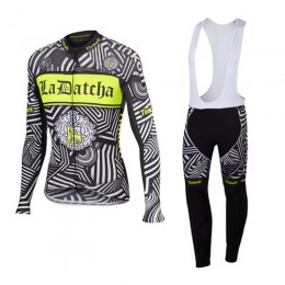 2016 Tinkoff Saxo Bank Fahrradbekleidung Radtrikot Satz Langarm und Lange Trägerhose