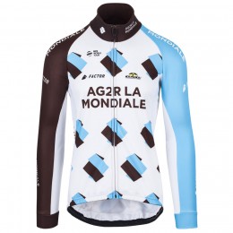 2017 AG2R La Mondiale Weiß Radtrikot Langarm 2017 AG2R La Mondiale Weiß Radtrikot Langarm