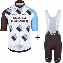 2017 AG2R La Mondiale Weiß Fahrradbekleidung Satz Radtrikot Kurzarm+Kurz Trägerhose 2017 AG2R La Mondiale Weiß Fahrradbekleidung Satz Radtrikot Kurzarm+Kurz Trägerhose