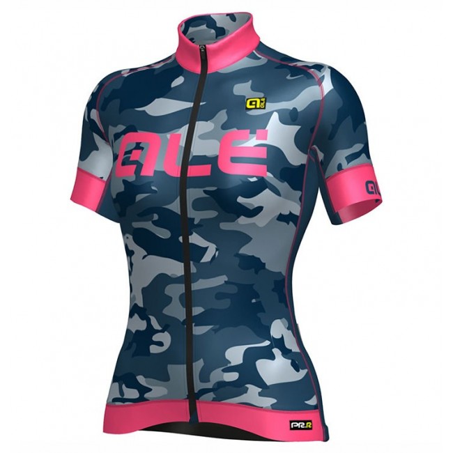 2017 Damen Ale Graphics PRR Camo Blau-Rose Radtrikot Kurzarm 2017 Damen Ale Graphics PRR Camo Blau-Rose Radtrikot Kurzarm