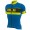 2017 Ale Graphics PRR Bermuda Radtrikot Kurzarm Blau Gelb Fluo