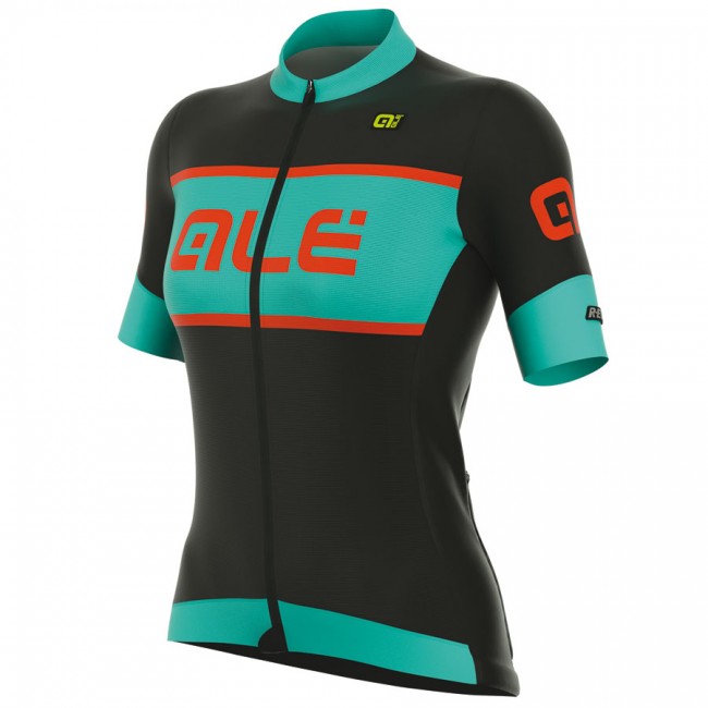 2017 Damen Ale R-EV1 Master Radtrikot Kurzarm Schwarz Light Blau 2017 Damen Ale R-EV1 Master Radtrikot Kurzarm Schwarz Light Blau