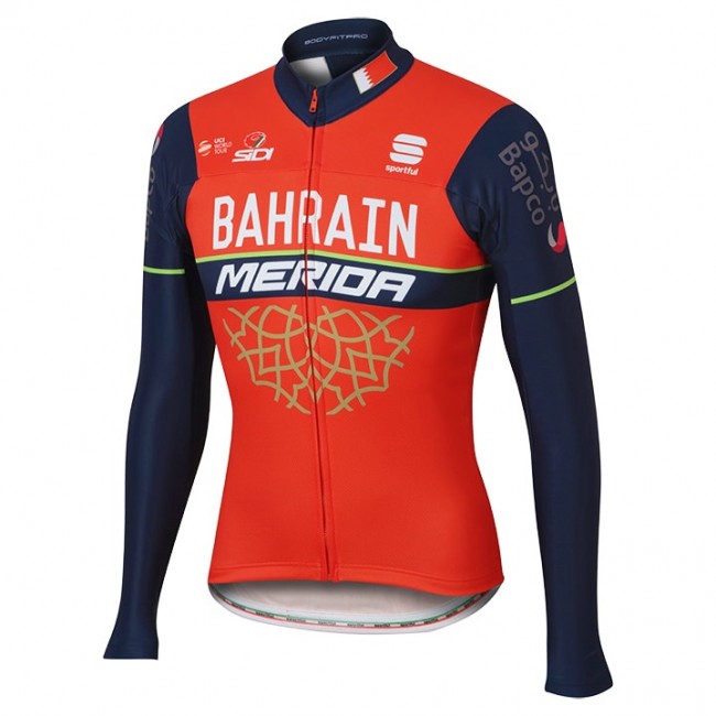 BAHRAIN-MERIDA Radtrikot Langarm 2017 BAHRAIN-MERIDA Radtrikot Langarm 2017