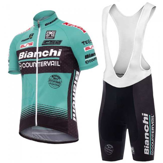 2017 Bianchi Countervail Fahrradbekleidung Satz Radtrikot Kurzarm+Kurz Trägerhose 2017 Bianchi Countervail Fahrradbekleidung Satz Radtrikot Kurzarm+Kurz Trägerhose