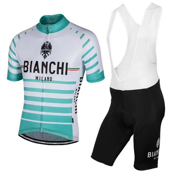 Bianchi Milano 2017 Fahrradbekleidung Satz Radtrikot Kurzarm+Kurz Trägerhose A8 Bianchi Milano 2017 Fahrradbekleidung Satz Radtrikot Kurzarm+Kurz Trägerhose A8