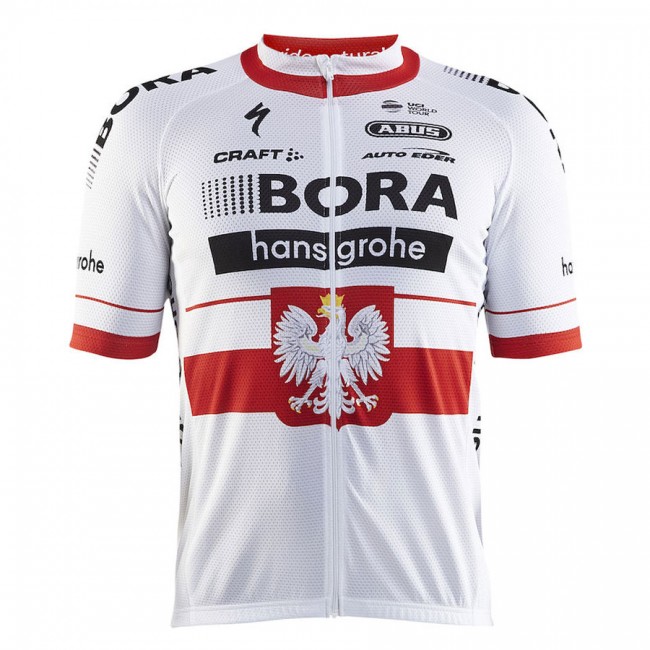 BORA Hansgrohe Pro Team 2017 Championnat Polonais Radtrikot Kurzarm BORA Hansgrohe Pro Team 2017 Championnat Polonais Radtrikot Kurzarm