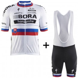 BORA Hansgrohe Pro Team 2017 Champion Slovaque Fahrradbekleidung Satz Radtrikot Kurzarm+Kurz Trägerhose BORA Hansgrohe Pro Team 2017 Champion Slovaque Fahrradbekleidung Satz Radtrikot Kurzarm+Kurz Trägerhose