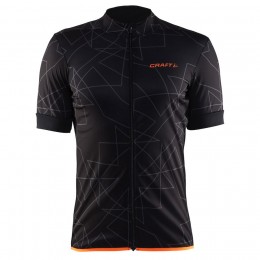 Craft Reel Graphic Axeon 2017 Radtrikot Kurzarm Schwarz Orange