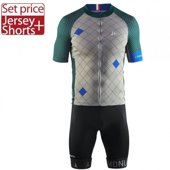 CRAFT MONUMENTS Lenfer Du Nord 2017 Fahrradbekleidung Satz Radtrikot Kurzarm+Kurz Radhose CRAFT MONUMENTS Lenfer Du Nord 2017 Fahrradbekleidung Satz Radtrikot Kurzarm+Kurz Radhose